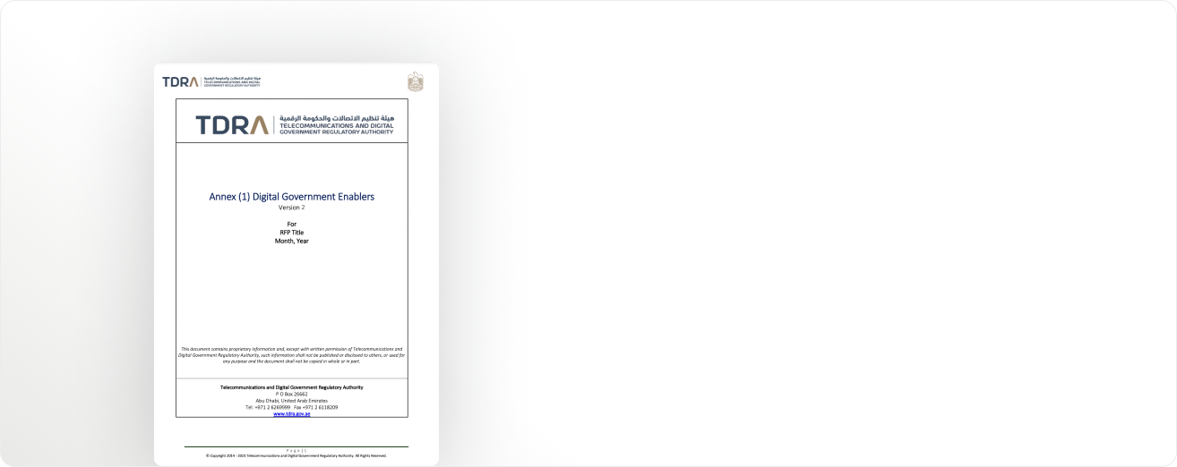 DGOV Digital Government Enablers Annex
