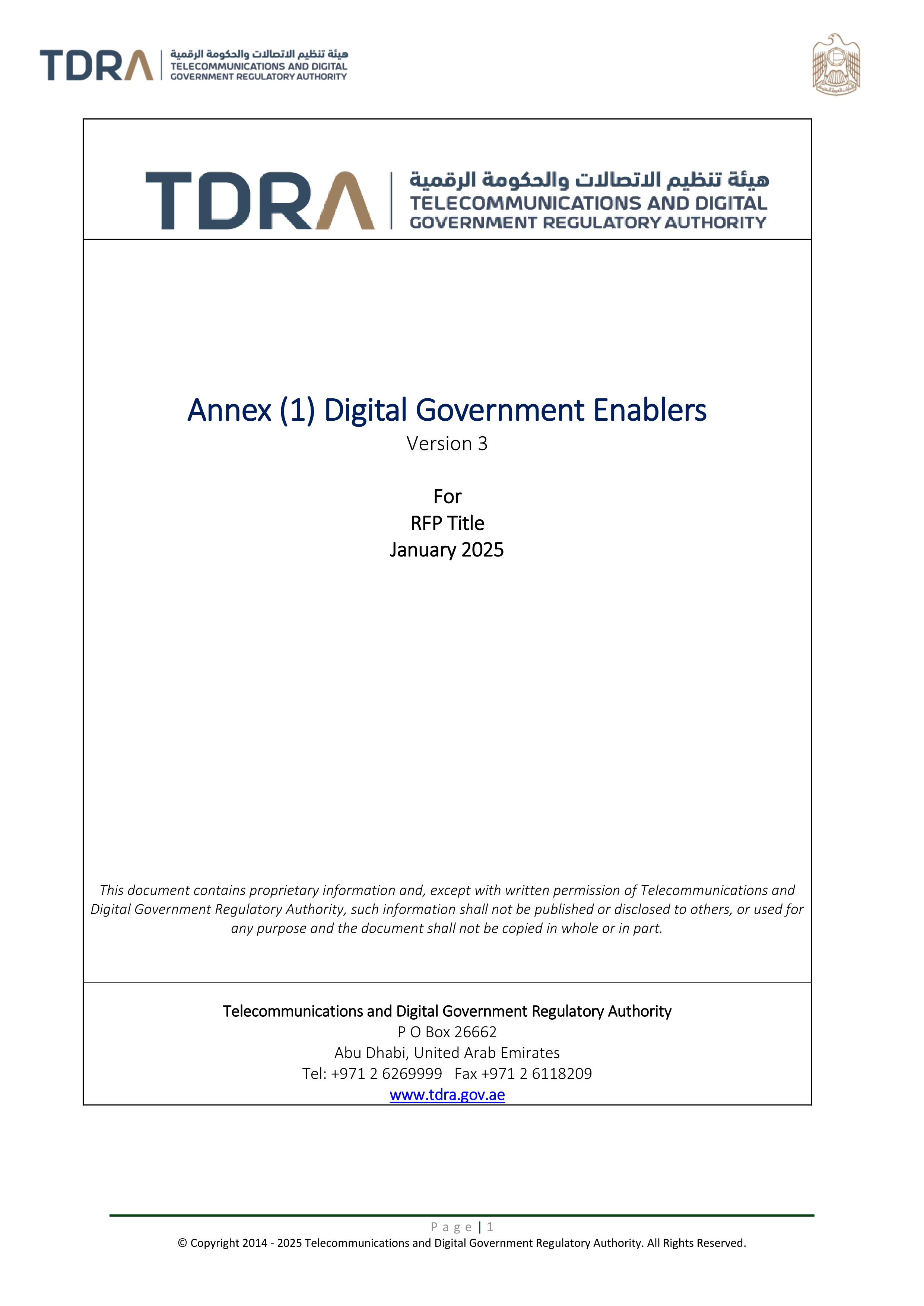 Digital Government Enablers Annex